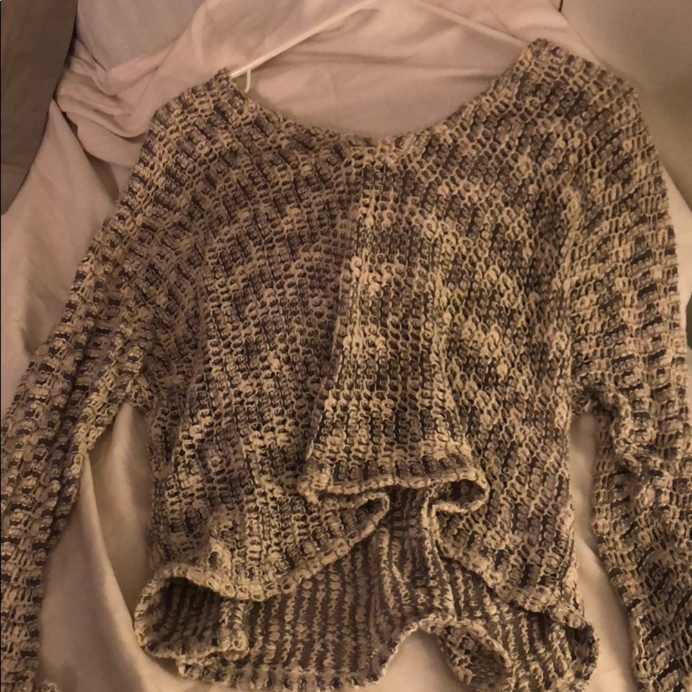 Grey and white urban outfitters sweater